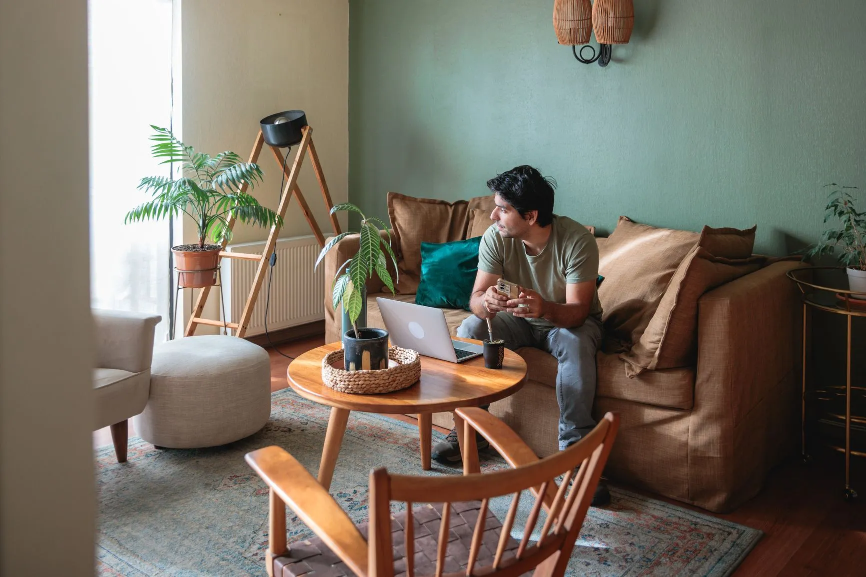 Man on couch