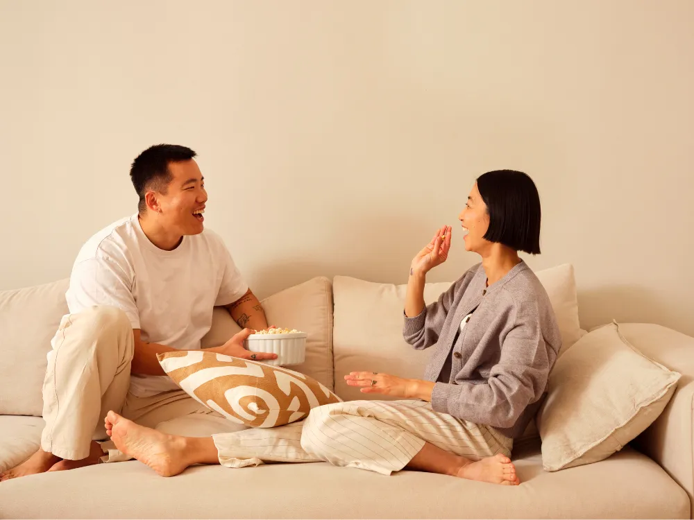 Couple spending time together