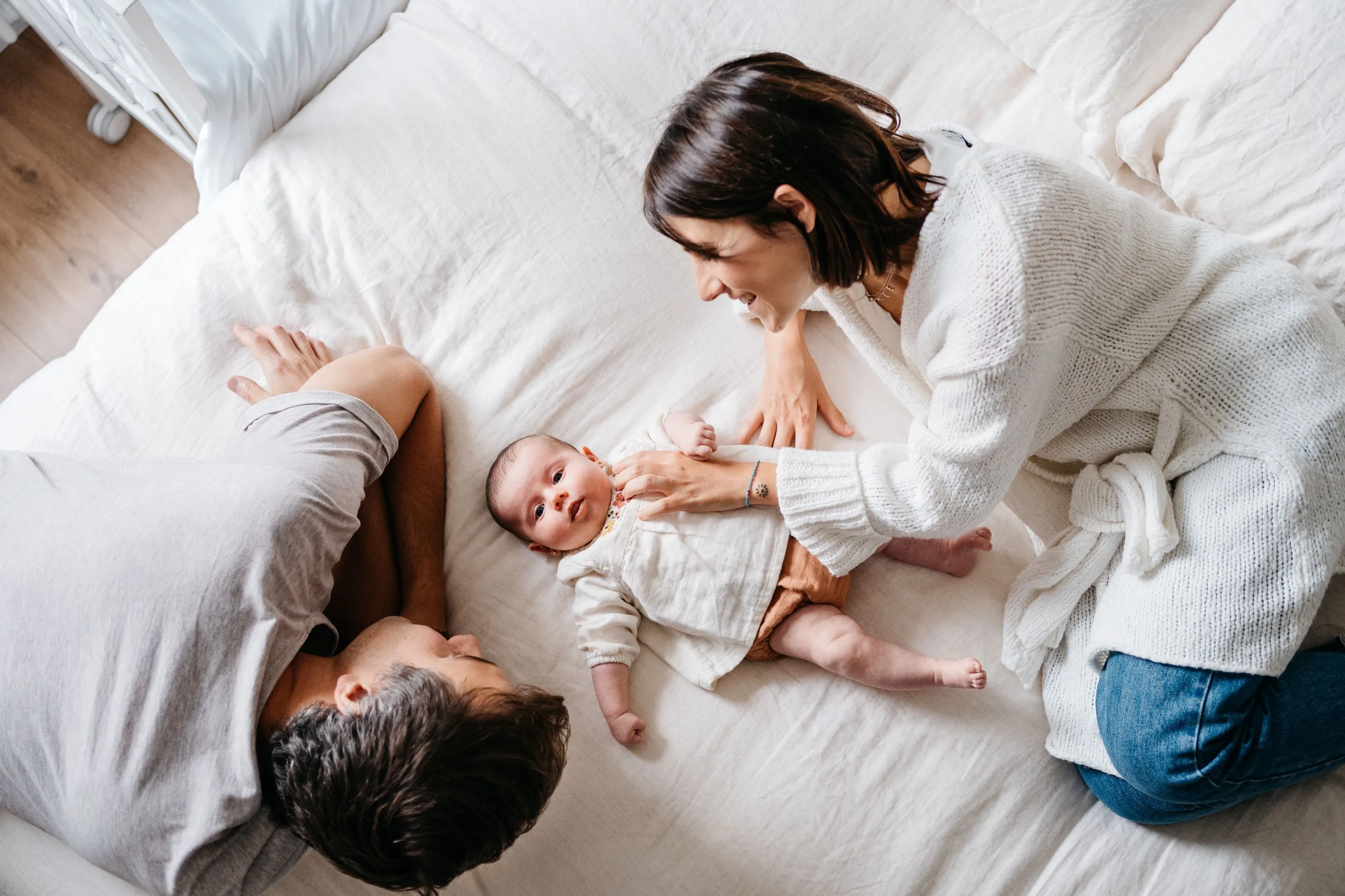 Parents with their baby